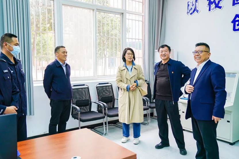 洛阳市平安建设考评组对洛科2021年度平安建设工作进行实地考评